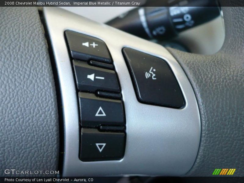 Imperial Blue Metallic / Titanium Gray 2008 Chevrolet Malibu Hybrid Sedan