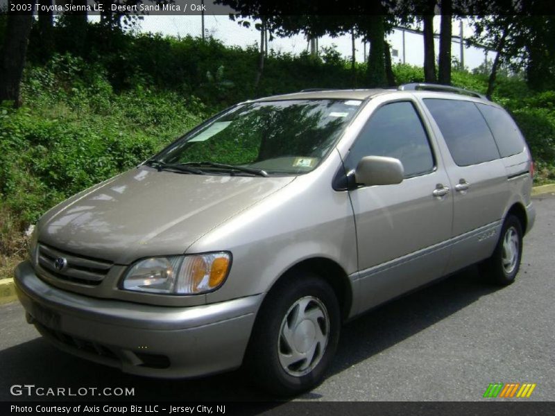 Desert Sand Mica / Oak 2003 Toyota Sienna LE