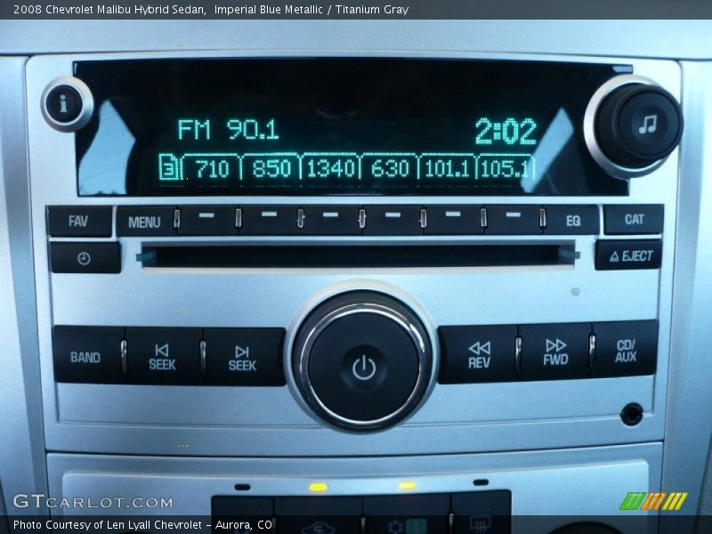 Imperial Blue Metallic / Titanium Gray 2008 Chevrolet Malibu Hybrid Sedan