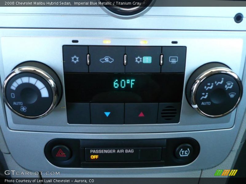 Imperial Blue Metallic / Titanium Gray 2008 Chevrolet Malibu Hybrid Sedan