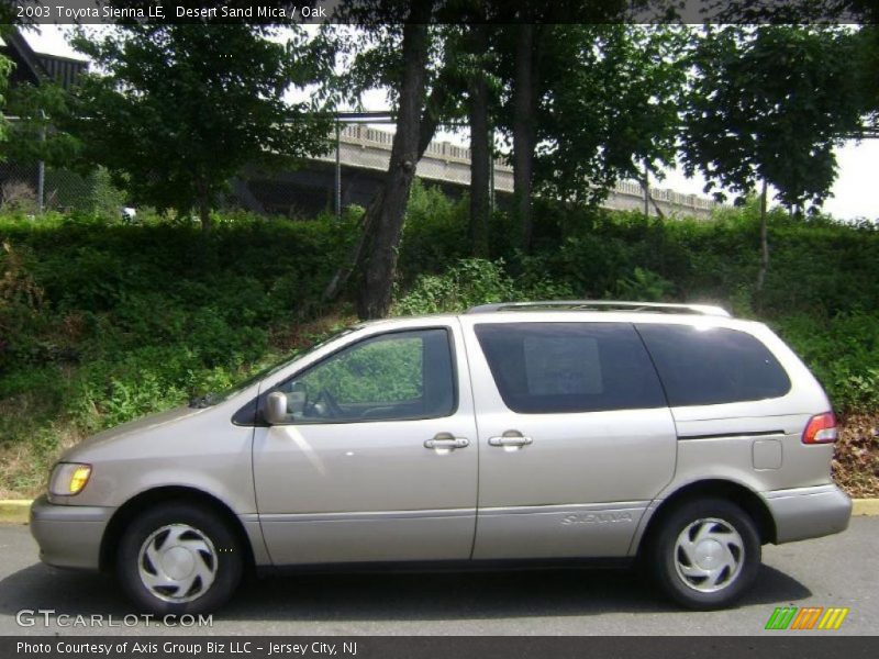 Desert Sand Mica / Oak 2003 Toyota Sienna LE