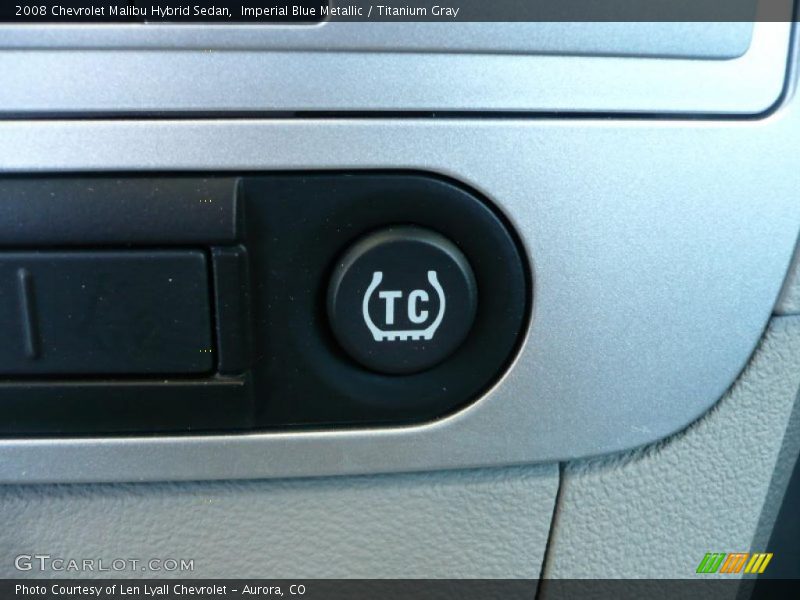 Imperial Blue Metallic / Titanium Gray 2008 Chevrolet Malibu Hybrid Sedan