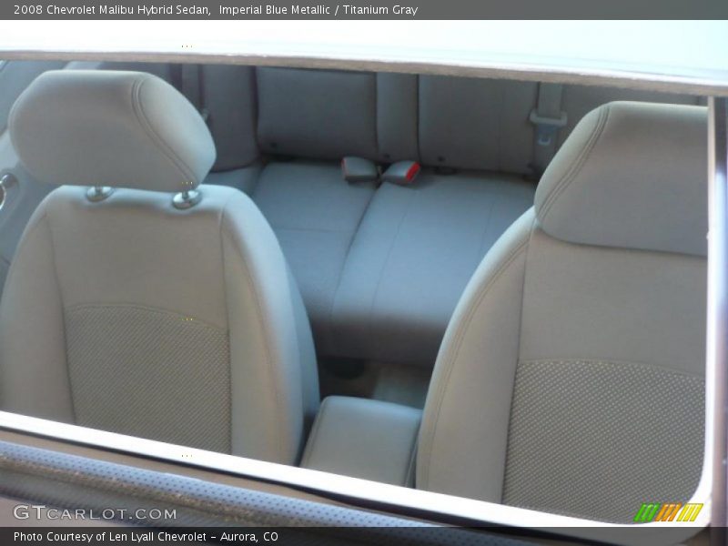 Imperial Blue Metallic / Titanium Gray 2008 Chevrolet Malibu Hybrid Sedan