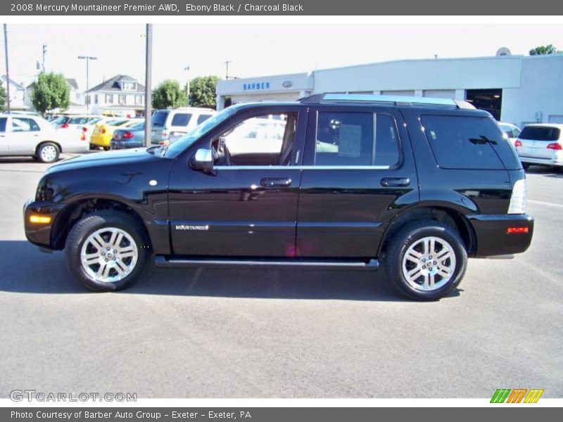 Ebony Black / Charcoal Black 2008 Mercury Mountaineer Premier AWD