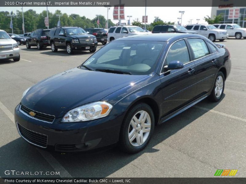 Imperial Blue Metallic / Neutral 2010 Chevrolet Impala LT