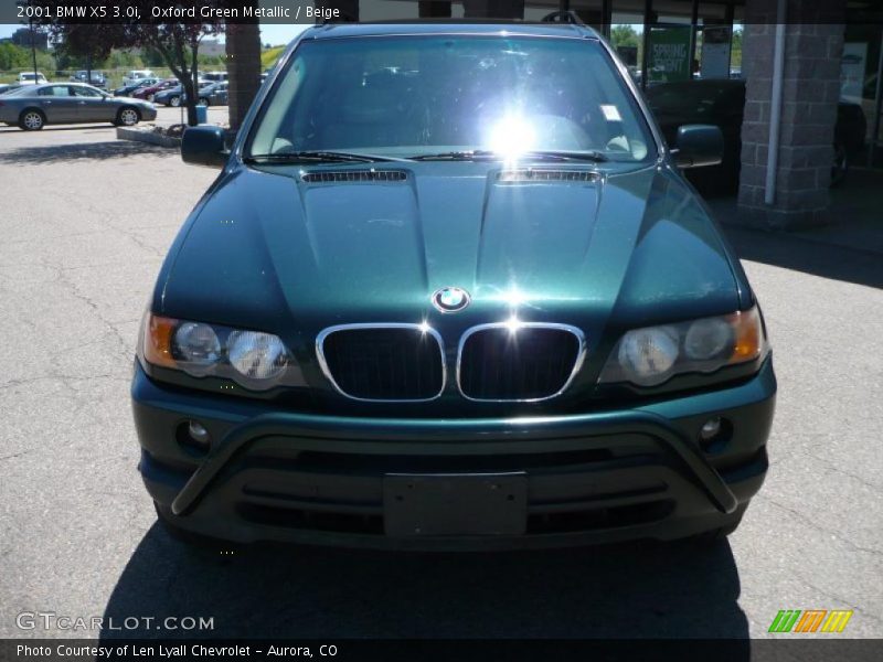 Oxford Green Metallic / Beige 2001 BMW X5 3.0i