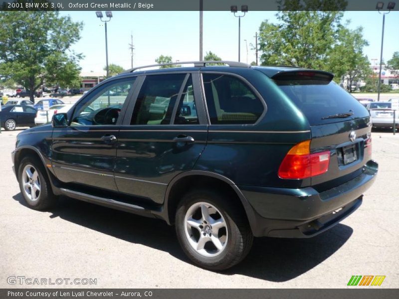 Oxford Green Metallic / Beige 2001 BMW X5 3.0i