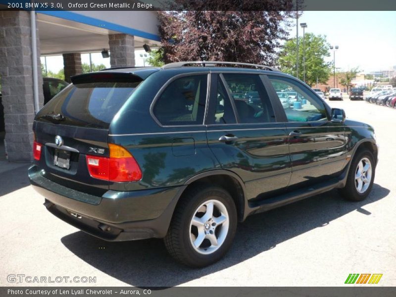 Oxford Green Metallic / Beige 2001 BMW X5 3.0i