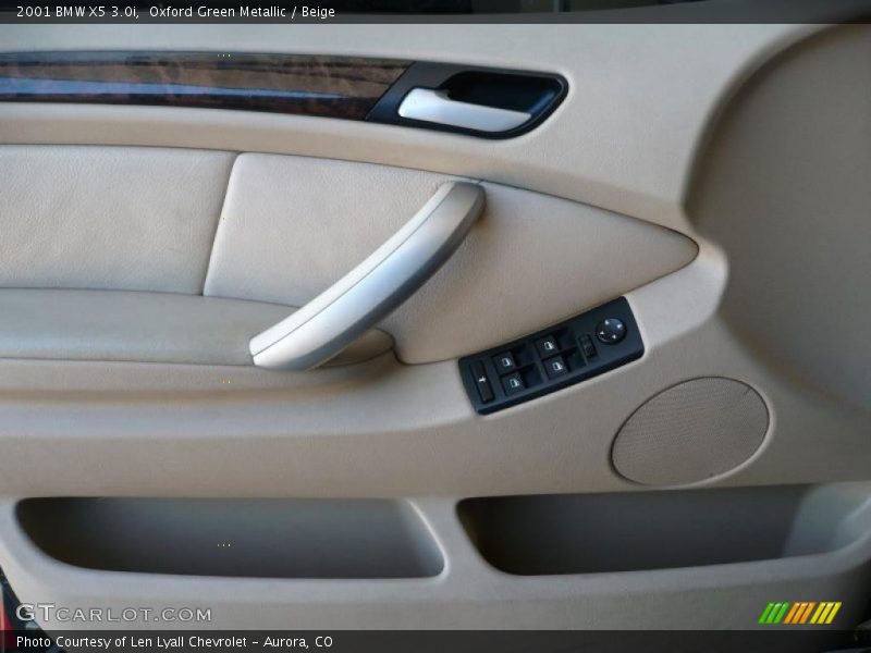 Oxford Green Metallic / Beige 2001 BMW X5 3.0i