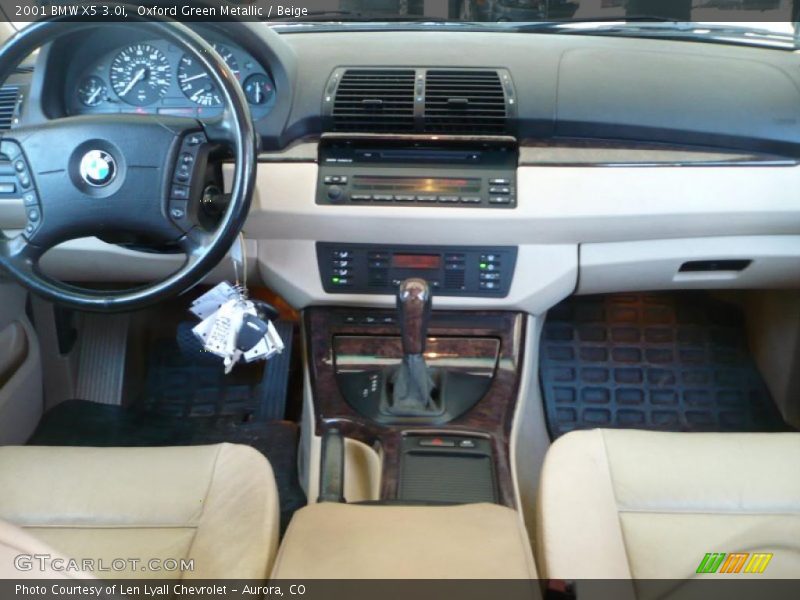 Oxford Green Metallic / Beige 2001 BMW X5 3.0i