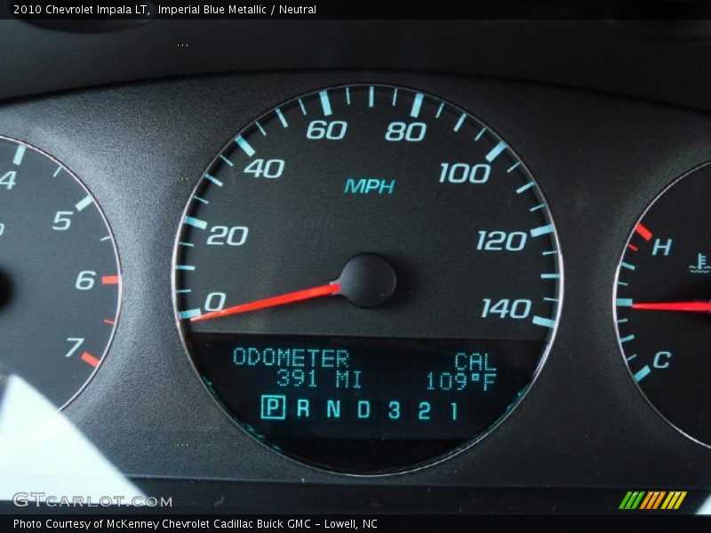 Imperial Blue Metallic / Neutral 2010 Chevrolet Impala LT