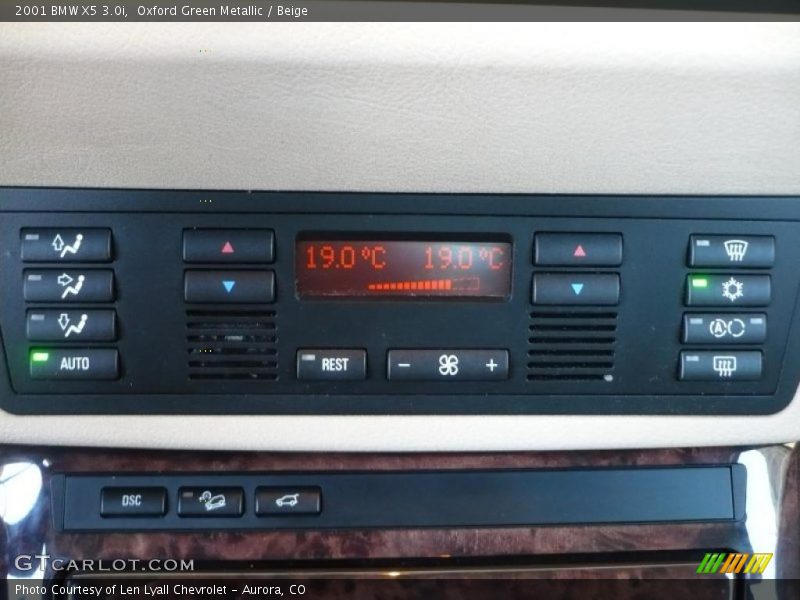 Oxford Green Metallic / Beige 2001 BMW X5 3.0i