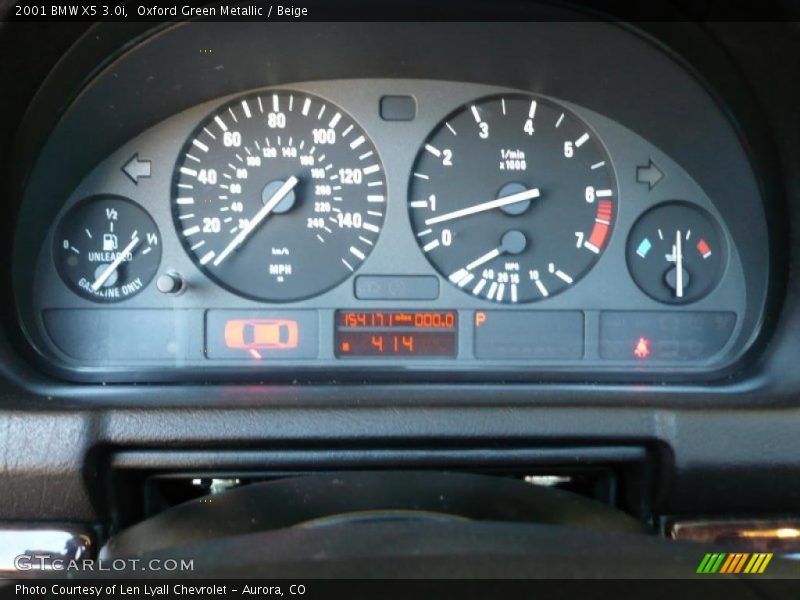 Oxford Green Metallic / Beige 2001 BMW X5 3.0i