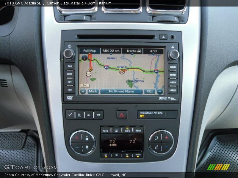 Carbon Black Metallic / Light Titanium 2010 GMC Acadia SLT