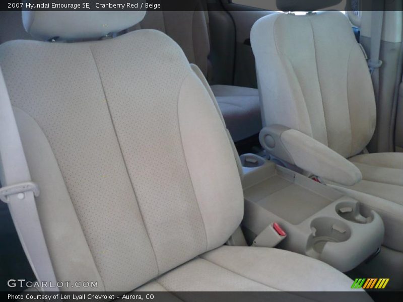 Cranberry Red / Beige 2007 Hyundai Entourage SE