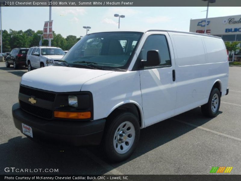 Summit White / Medium Pewter 2010 Chevrolet Express 1500 Work Van