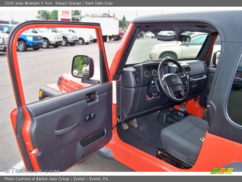 Impact Orange / Dark Slate Gray 2006 Jeep Wrangler X 4x4