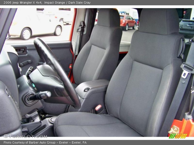Impact Orange / Dark Slate Gray 2006 Jeep Wrangler X 4x4