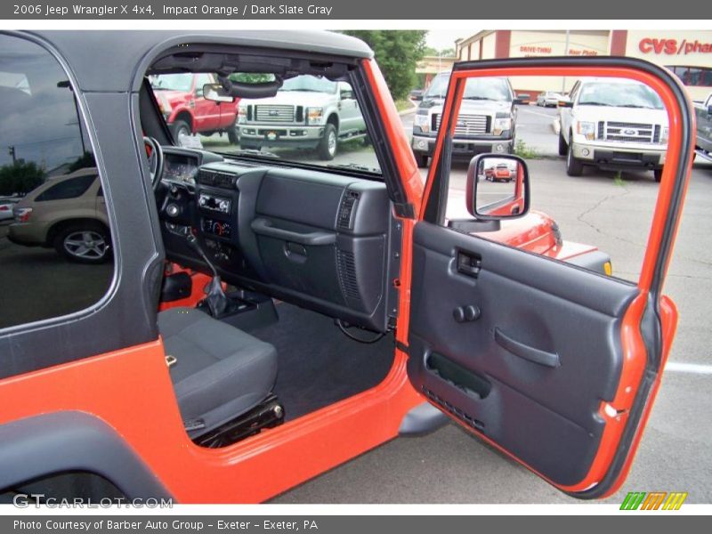 Impact Orange / Dark Slate Gray 2006 Jeep Wrangler X 4x4