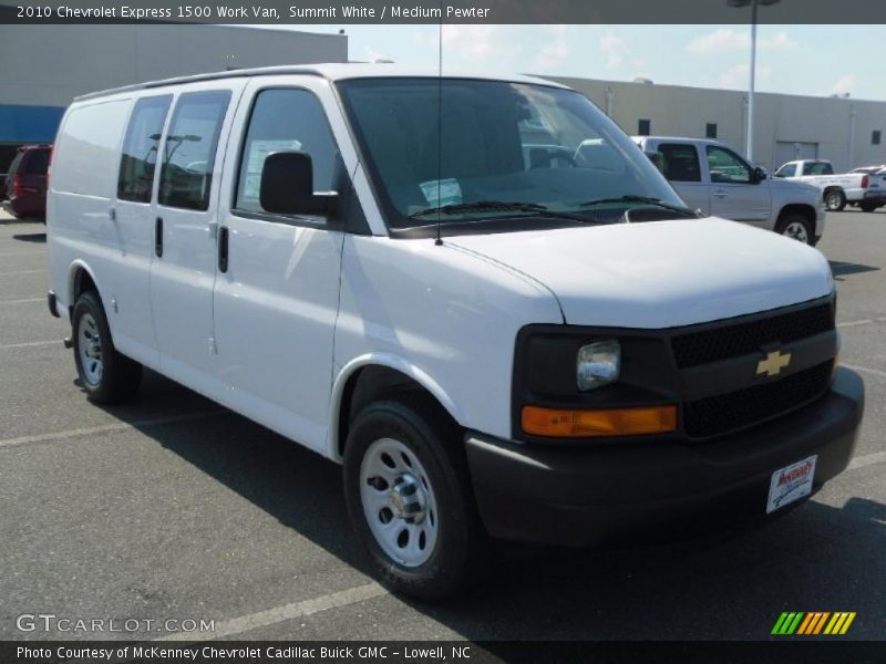 Summit White / Medium Pewter 2010 Chevrolet Express 1500 Work Van