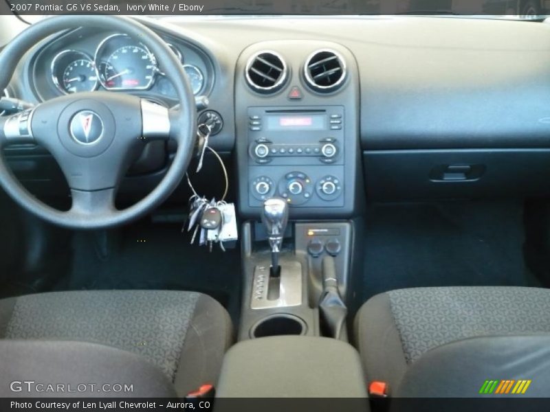 Ivory White / Ebony 2007 Pontiac G6 V6 Sedan