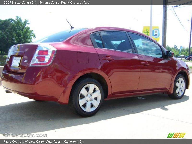 Sonoma Sunset Red / Charcoal/Steel 2007 Nissan Sentra 2.0