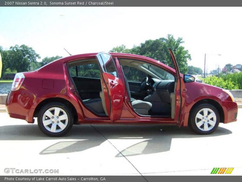 Sonoma Sunset Red / Charcoal/Steel 2007 Nissan Sentra 2.0