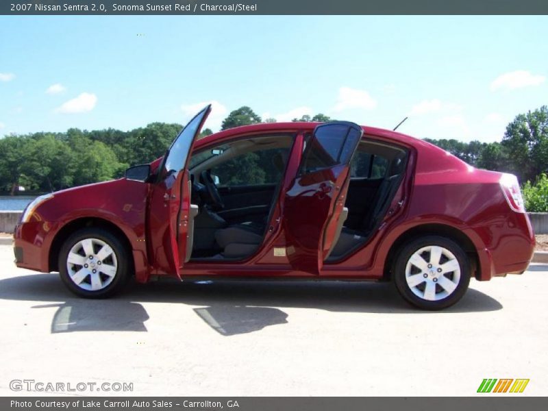 Sonoma Sunset Red / Charcoal/Steel 2007 Nissan Sentra 2.0