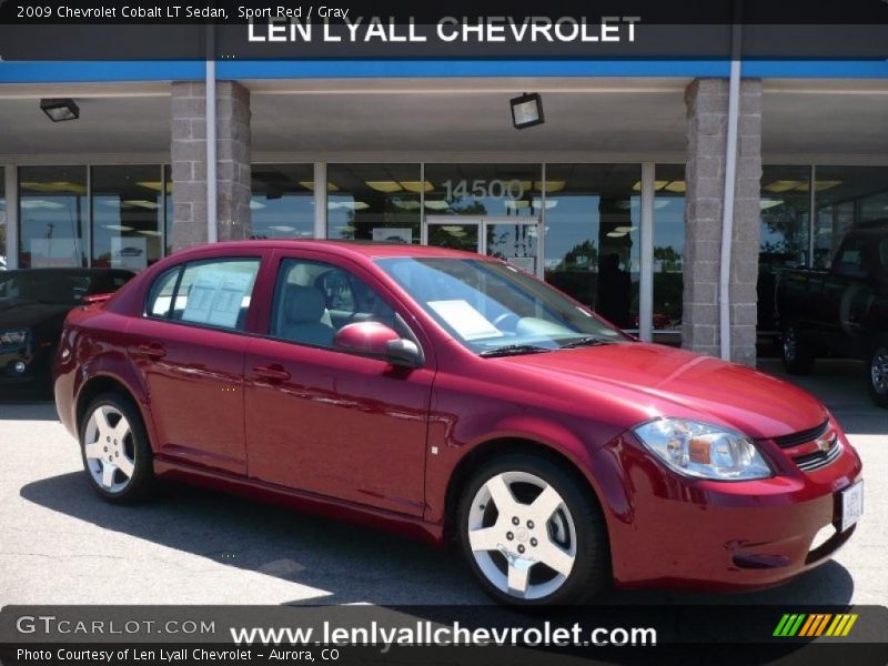 Sport Red / Gray 2009 Chevrolet Cobalt LT Sedan