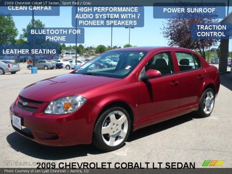 Sport Red / Gray 2009 Chevrolet Cobalt LT Sedan