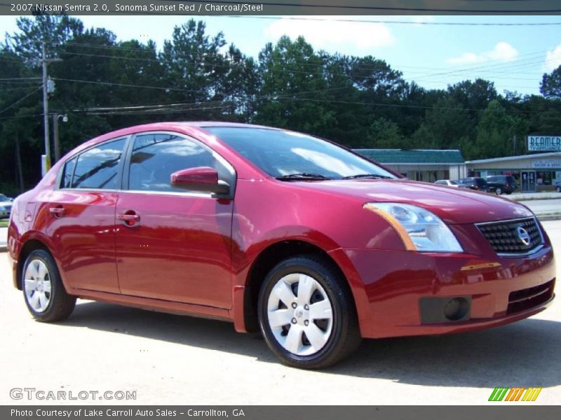 Sonoma Sunset Red / Charcoal/Steel 2007 Nissan Sentra 2.0