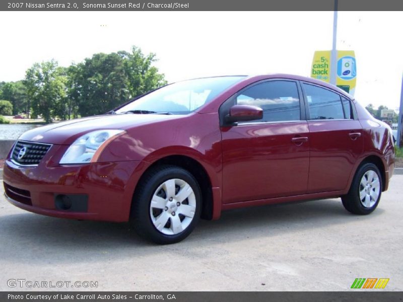 Sonoma Sunset Red / Charcoal/Steel 2007 Nissan Sentra 2.0