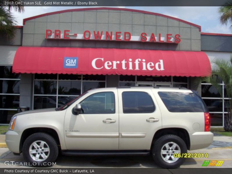 Gold Mist Metallic / Ebony Black 2007 GMC Yukon SLE