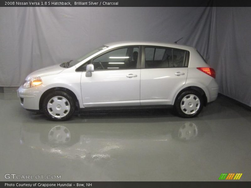 Brilliant Silver / Charcoal 2008 Nissan Versa 1.8 S Hatchback