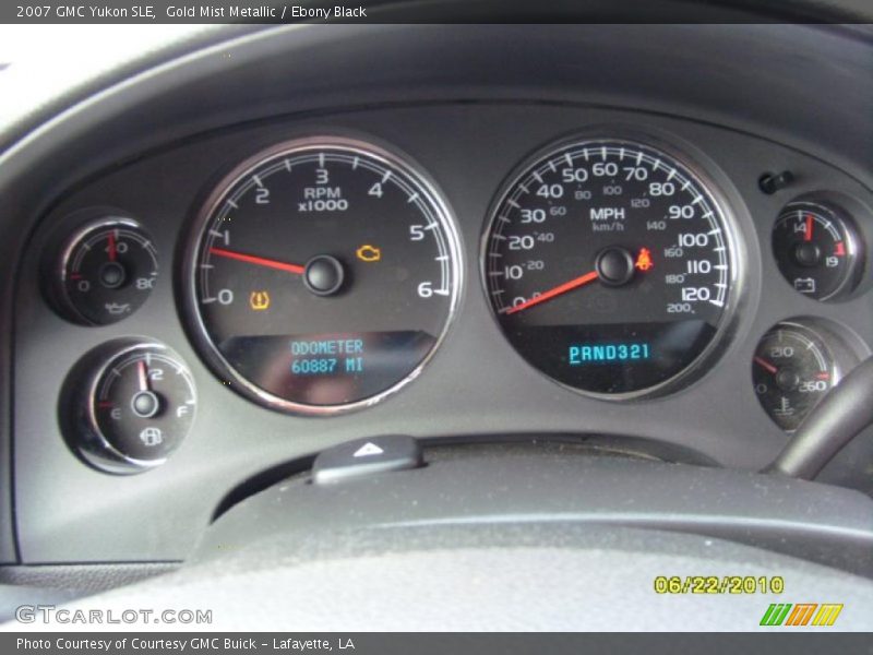 Gold Mist Metallic / Ebony Black 2007 GMC Yukon SLE