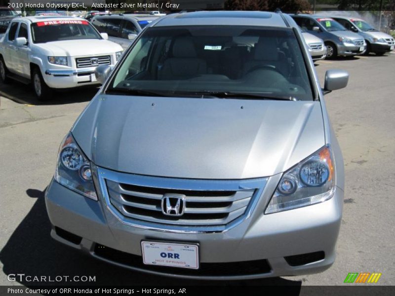 Alabaster Silver Metallic / Gray 2010 Honda Odyssey EX-L