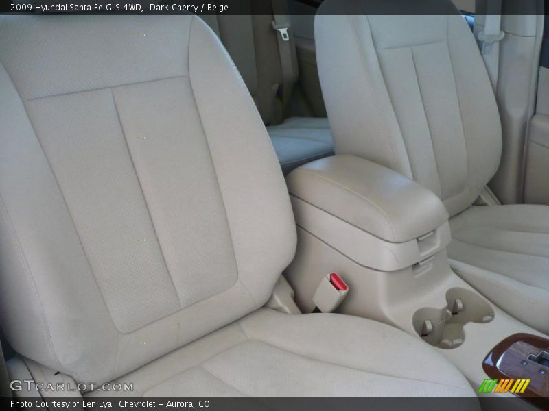 Dark Cherry / Beige 2009 Hyundai Santa Fe GLS 4WD