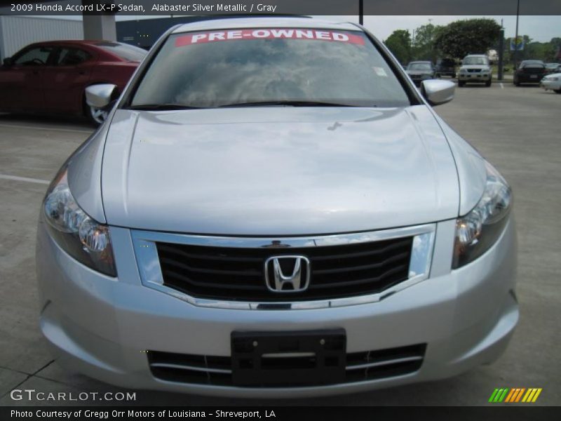 Alabaster Silver Metallic / Gray 2009 Honda Accord LX-P Sedan