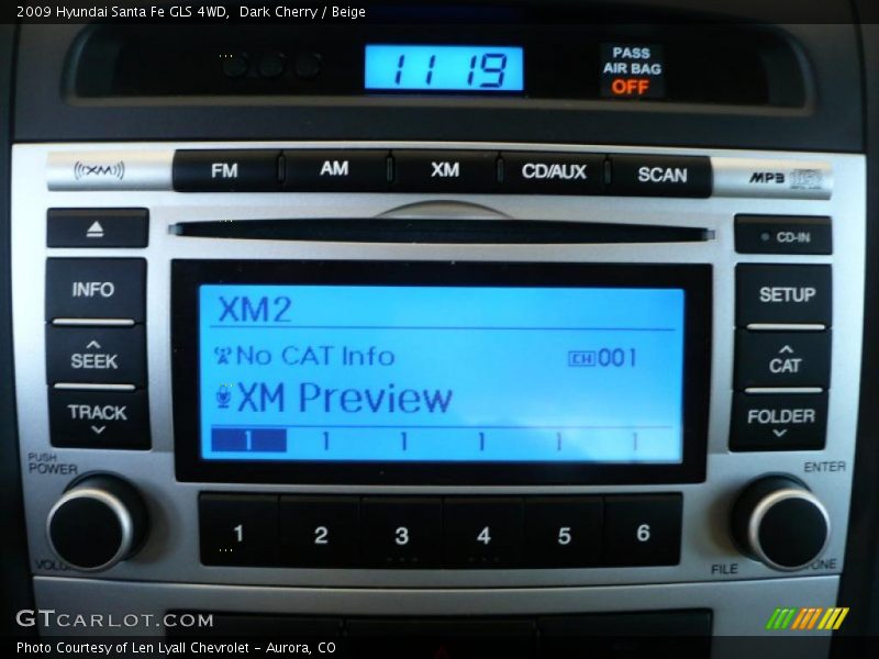 Dark Cherry / Beige 2009 Hyundai Santa Fe GLS 4WD