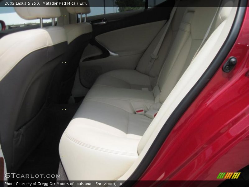  2009 IS 250 Ecru Interior