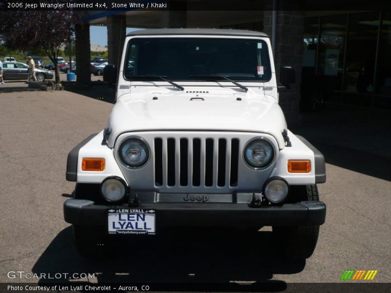 Stone White / Khaki 2006 Jeep Wrangler Unlimited 4x4