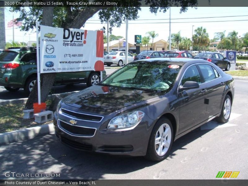 Taupe Gray Metallic / Ebony 2010 Chevrolet Malibu LS Sedan