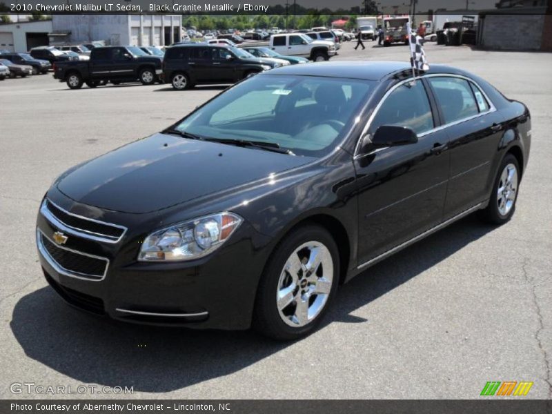 Black Granite Metallic / Ebony 2010 Chevrolet Malibu LT Sedan