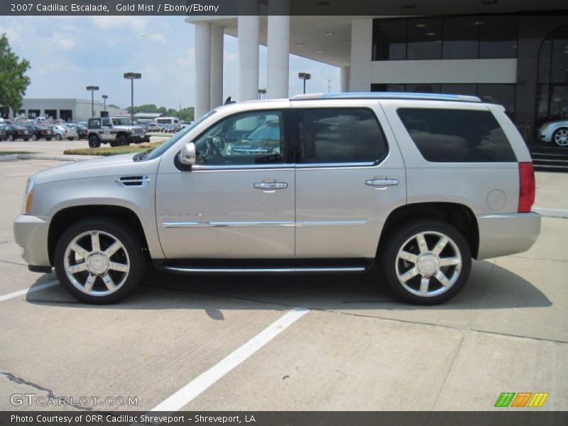 Gold Mist / Ebony/Ebony 2007 Cadillac Escalade