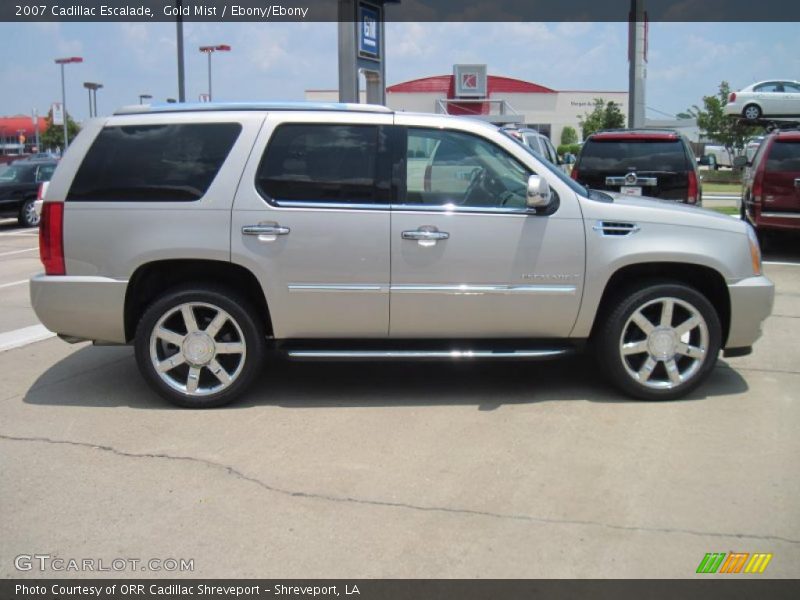 Gold Mist / Ebony/Ebony 2007 Cadillac Escalade