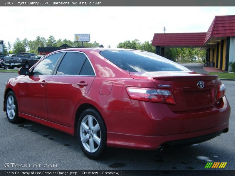 Barcelona Red Metallic / Ash 2007 Toyota Camry SE V6