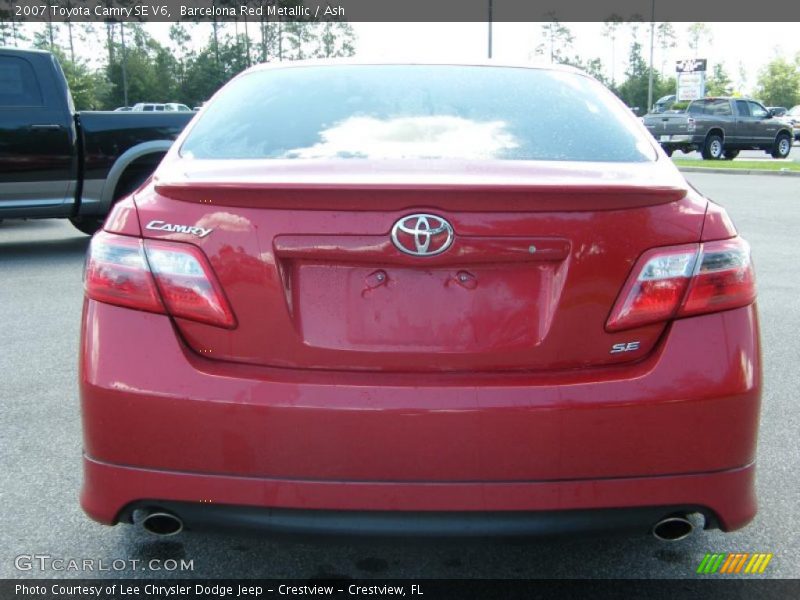 Barcelona Red Metallic / Ash 2007 Toyota Camry SE V6