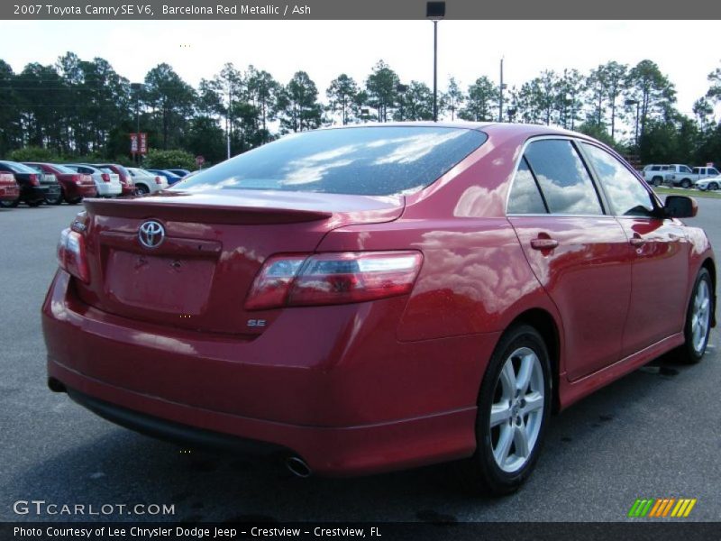 Barcelona Red Metallic / Ash 2007 Toyota Camry SE V6