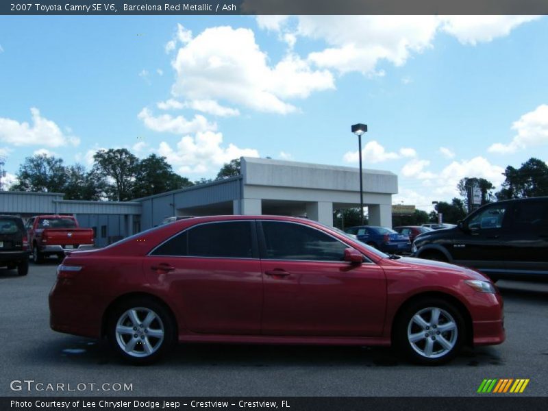 Barcelona Red Metallic / Ash 2007 Toyota Camry SE V6