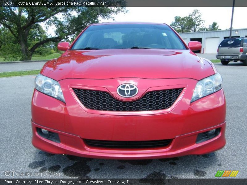 Barcelona Red Metallic / Ash 2007 Toyota Camry SE V6